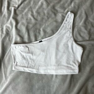 Small 1 shoulder bandeua style top